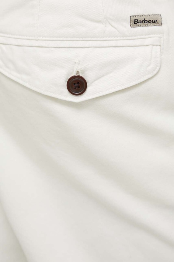 Barbour szorty bawełniane beżowy MST0006