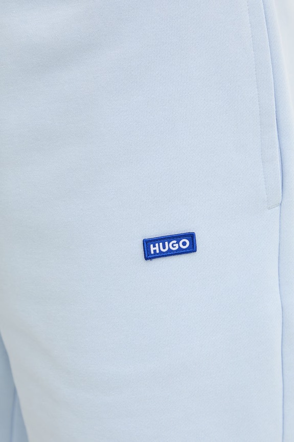 HUGO Blue szorty dresowe męskie bawełniane Nasensio niebieski 50522364