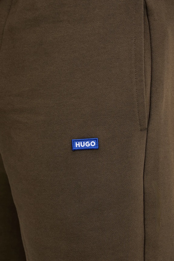 HUGO Blue pantaloni scurți de trening bărbătești din bumbac Nasensio maro 50522364