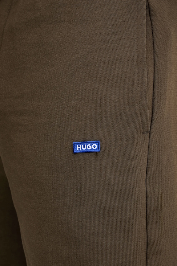 HUGO Blue pantaloni scurți de trening bărbătești din bumbac Nasensio maro 50522364