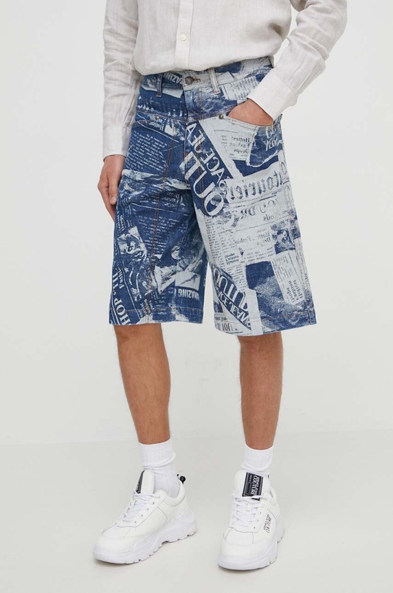 Versace Jeans Couture szorty jeansowe granatowy 76GAD51C.DW074SS0