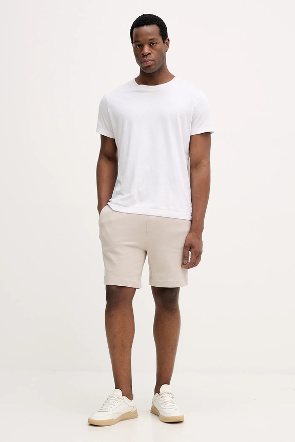 BOSS Orange pantaloni scurți din bumbac Sewalk 50511726 bej SS26