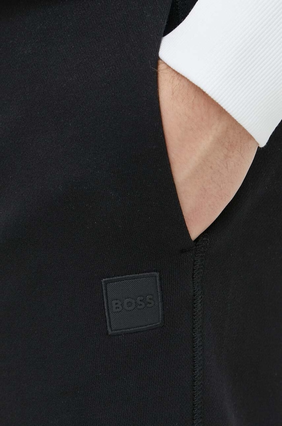 BOSS Orange szorty bawełniane Sewalk czarny 50511726