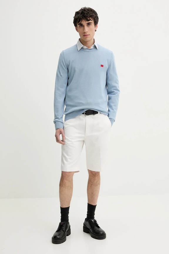HUGO pantaloni scurti 50505857 alb SS25