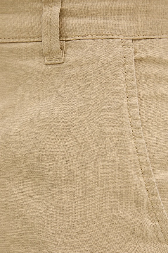 United Colors of Benetton Σορτς ανδρικά λινά μπεζ 4AGH59548