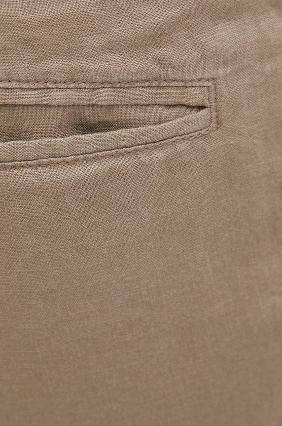 United Colors of Benetton Σορτς ανδρικά λινά μπεζ 4AGH59548