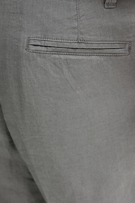 United Colors of Benetton σορτς ανδρικά λινά γκρί 4AGH59548
