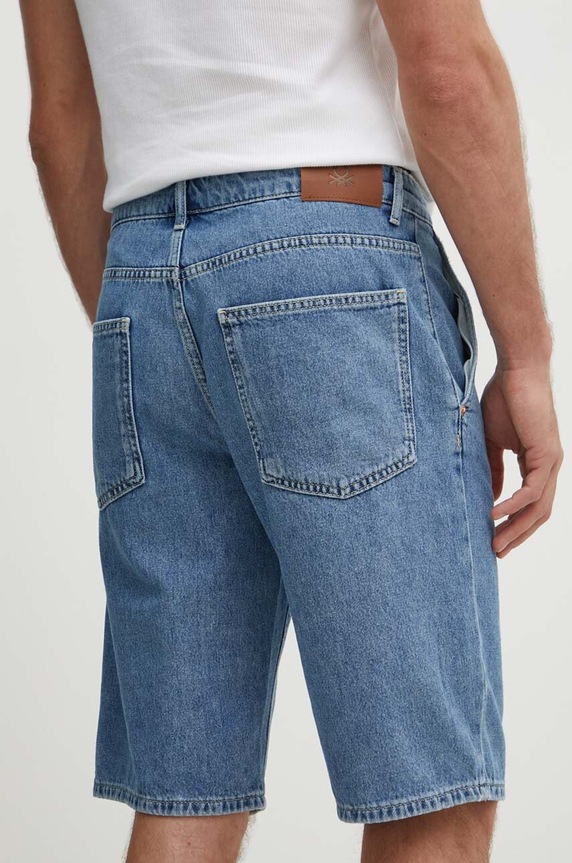 Odzież United Colors of Benetton szorty jeansowe 4GDTU900Q niebieski