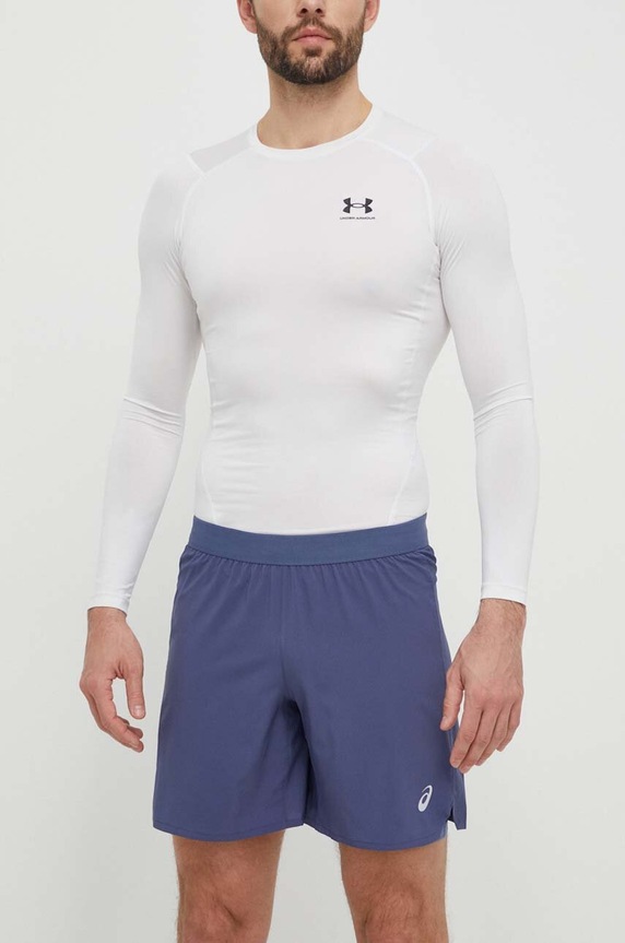 Asics rövidnadrág futáshoz Road 2 in 1 sima kék 2011C390.403