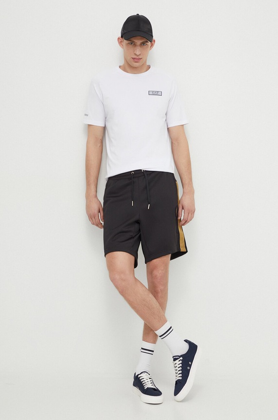 Kraťasy EA7 Emporio Armani PJMTZ.3DPS67.1200 černá SS24