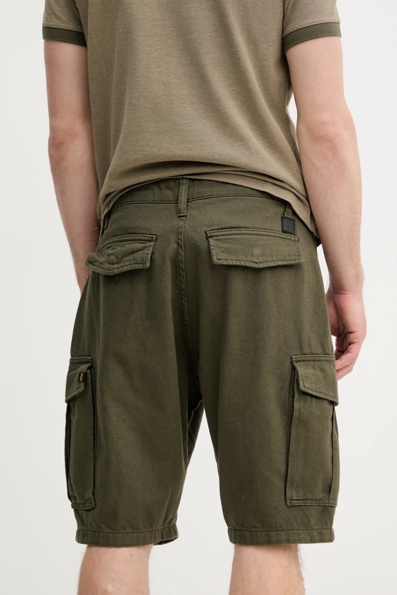 Oblečenie Bavlnené rifľové šortky Alpha Industries Aircraft 146250. zelená