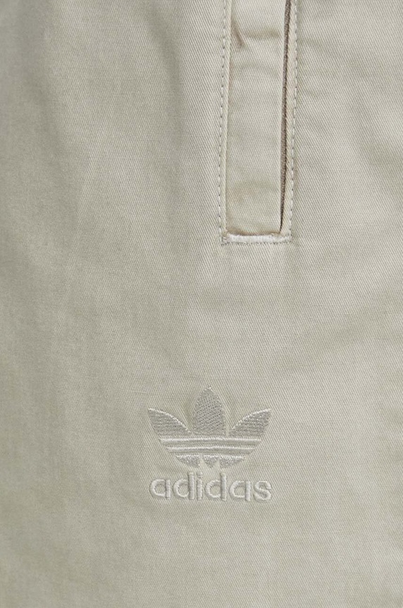 Bavlněné šortky adidas Originals béžová IS1733