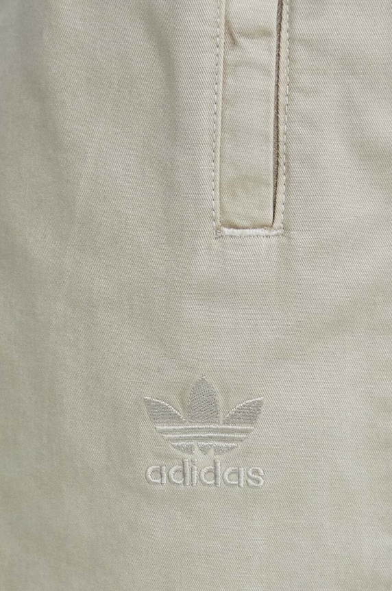 Bavlněné šortky adidas Originals béžová IS1733