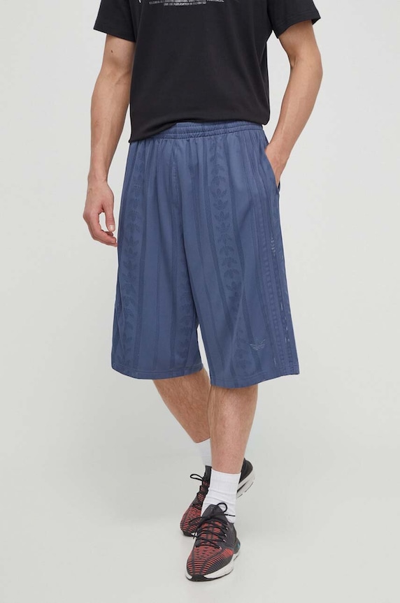 adidas Originals rövidnadrág sima sötétkék IT7507