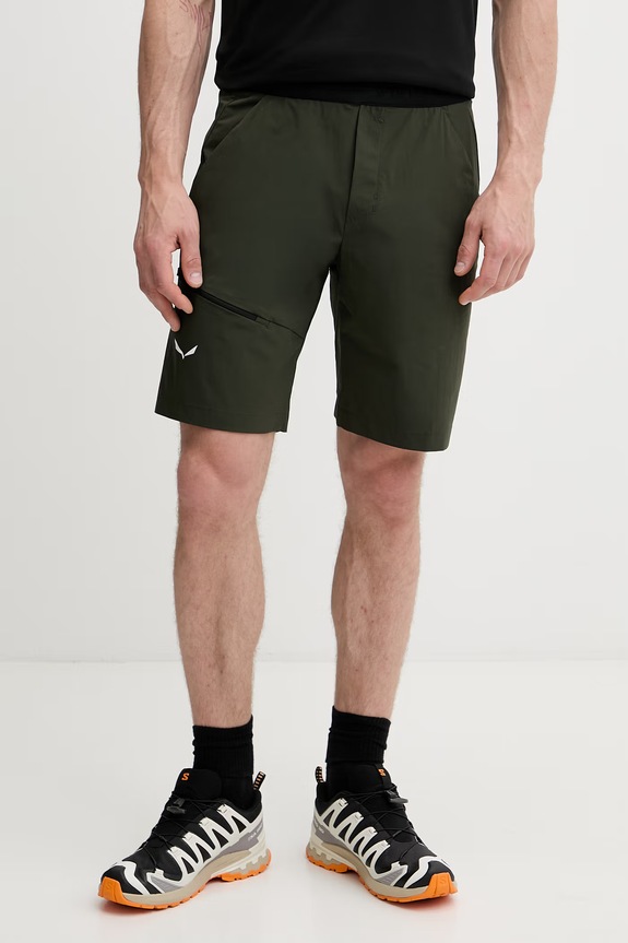 Salewa pantaloni scurți sport bărbați PUEZ 4 panza verde 00.0000028963