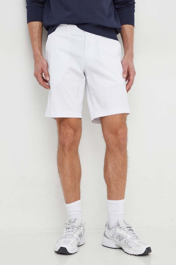 Tommy Hilfiger szorty z elastanem biały MW0MW23563