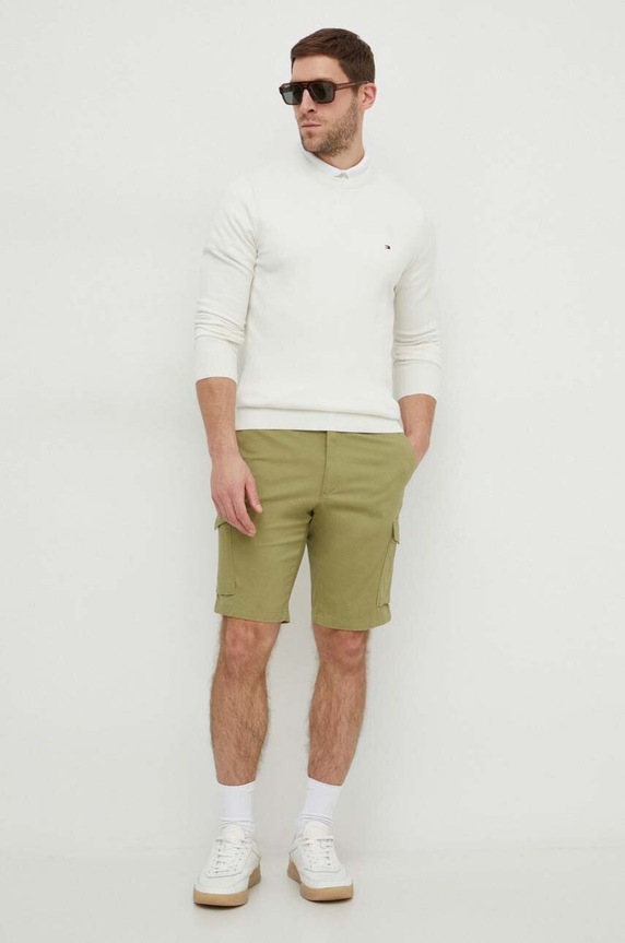 Tommy Hilfiger pantaloni scurți MW0MW23573 verde SS25