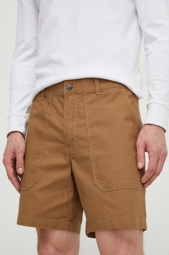 Turistické šortky Columbia Flex Roc Utility s elastanom hnedá 2072761