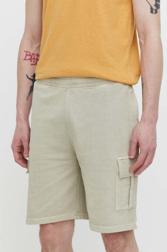 Superdry szorty bawełniane bawełna beżowy M7110425A.2LH