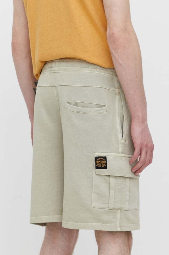 Odzież Superdry szorty bawełniane M7110425A.2LH beżowy