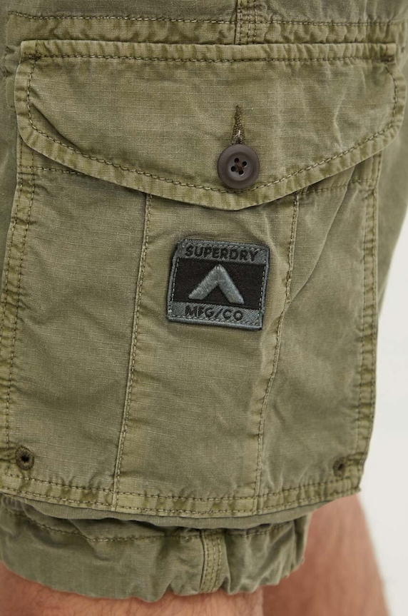 Superdry szorty bawełniane zielony M7110435A.8TQ