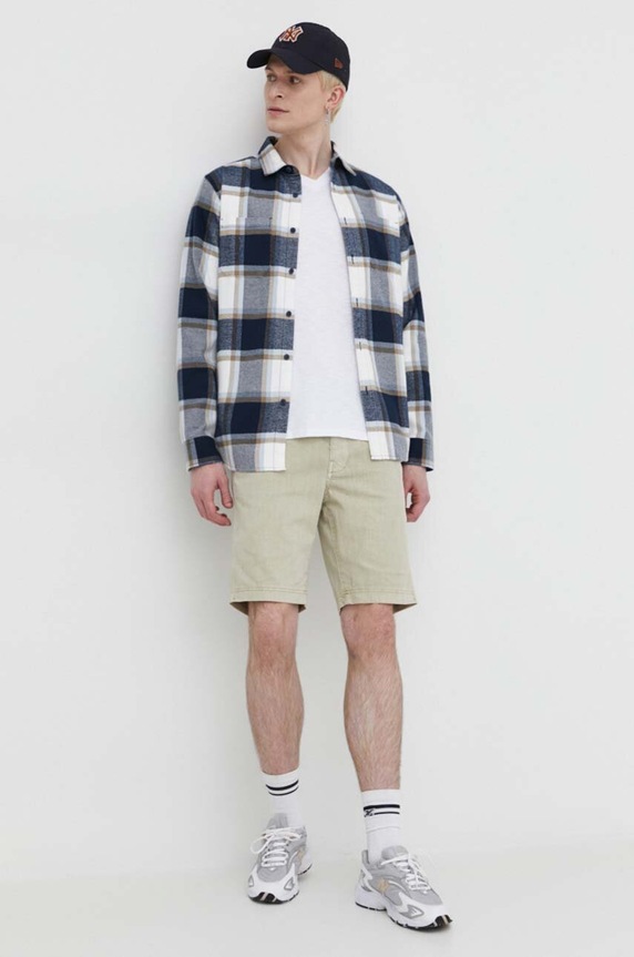 Šortky Superdry M7110397A.7MO béžová SS24