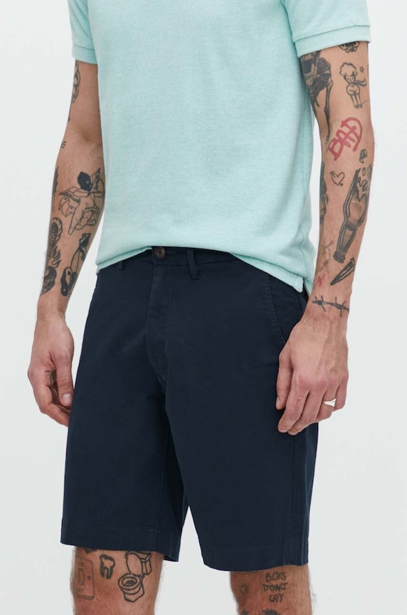 Superdry szorty z elastanem granatowy M7110422A.98T