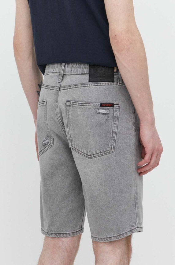 Odzież Superdry szorty jeansowe M7110394A.HNK szary