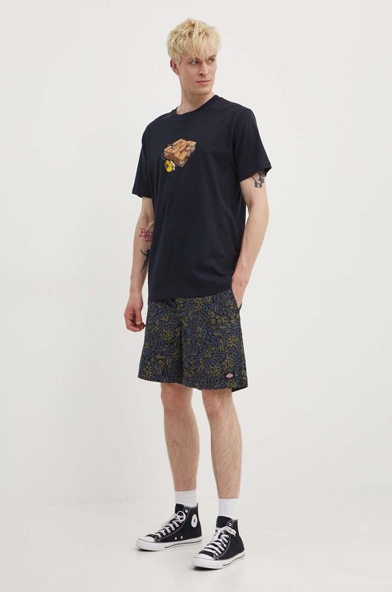 Dickies szorty bawełniane SALTVILLE DK0A4YSH granatowy SS24