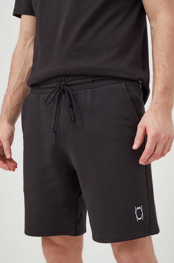 Puma pantaloncini in cotone maglia nero 625093