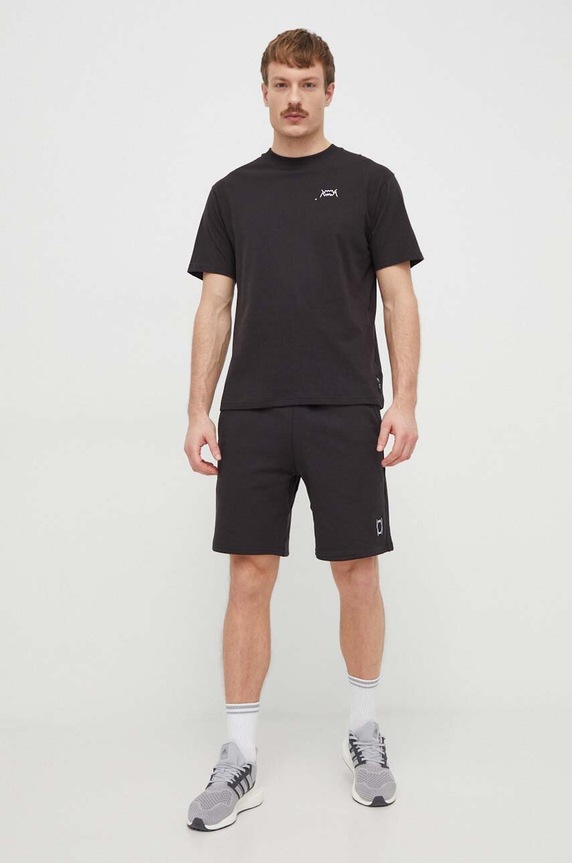 Puma pantaloncini in cotone 625093 nero SS24