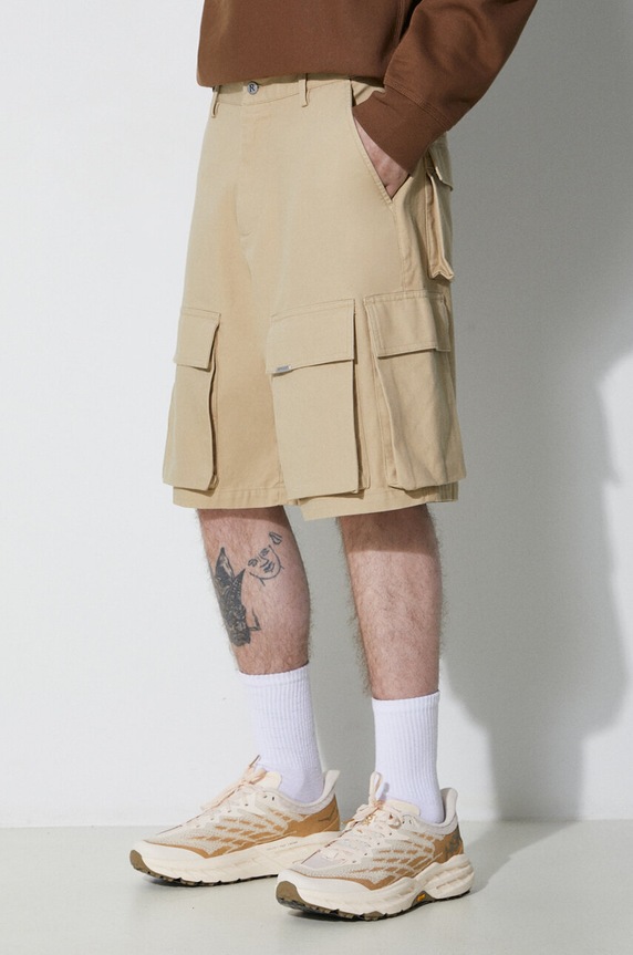 Represent cotton shorts Baggy Cotton Cargo Short cotton beige MLM715.494