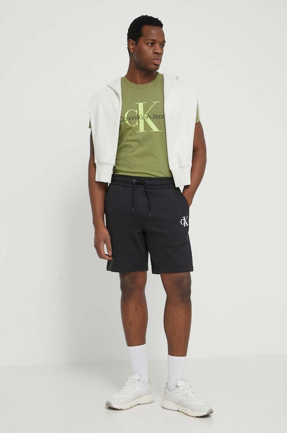 Σορτς Calvin Klein Jeans J30J325131 μαύρο SS24