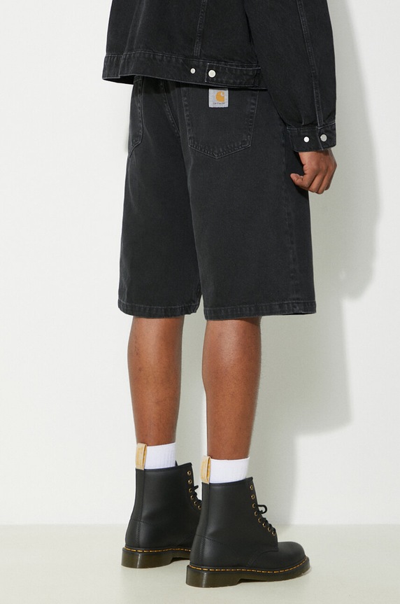 Odzież Carhartt WIP szorty jeansowe Landon I030469.8906 czarny