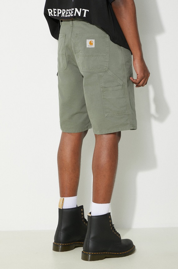 Odzież Carhartt WIP szorty jeansowe Single Knee Short I031504.1YFGD zielony