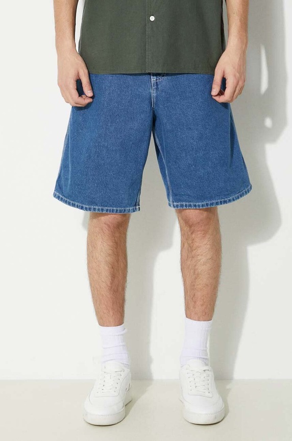 Carhartt WIP pantaloncini di jeans Simple Short semplice blu I033333.106