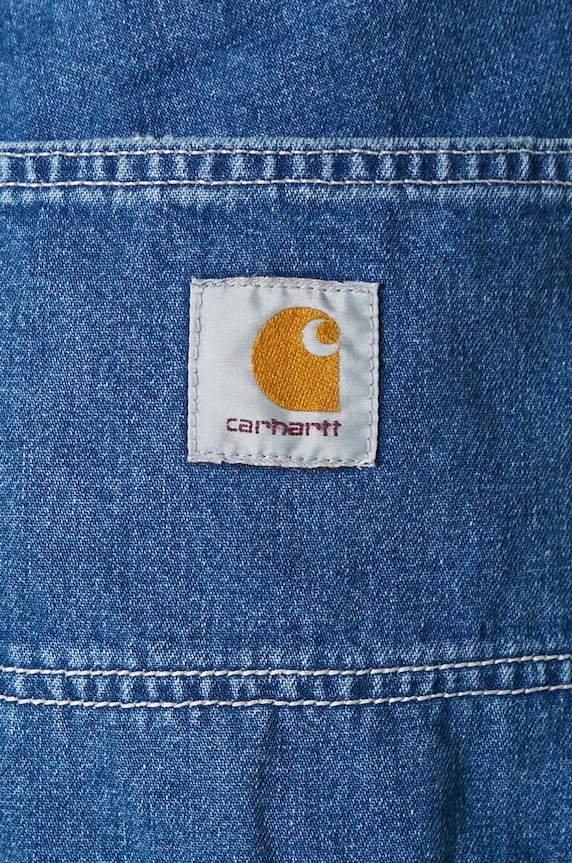 Carhartt WIP pantaloncini di jeans Simple Short I033333.106 blu