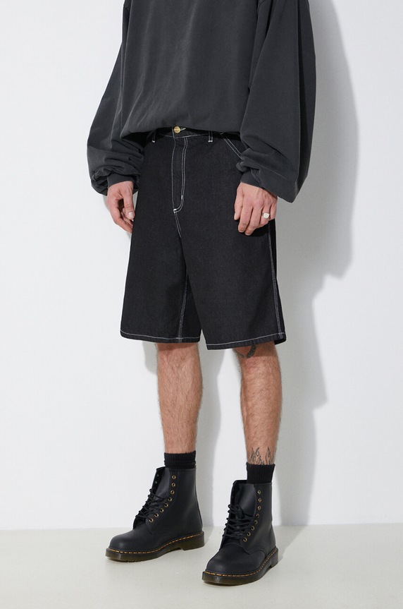 Carhartt WIP szorty jeansowe Simple czarny I033333.892Y