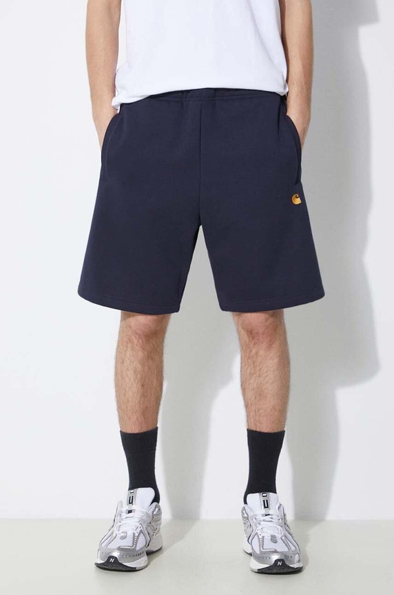 Шорти Carhartt WIP Chase Sweat Short трикотаж темно-синій I033669.00HXX