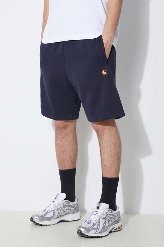 Шорти Carhartt WIP Chase Sweat Short темно-синій I033669.00HXX