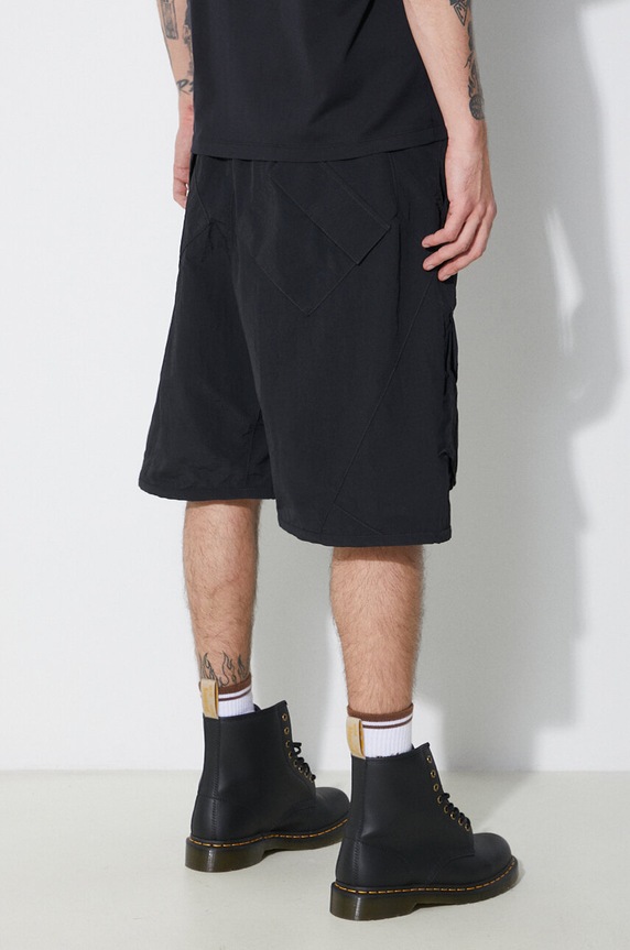 Îmbrăcăminte Marcelo Burlon pantaloni scurti Cross Nylon Cargo Shorts CMCS001S24FAB0011001 negru