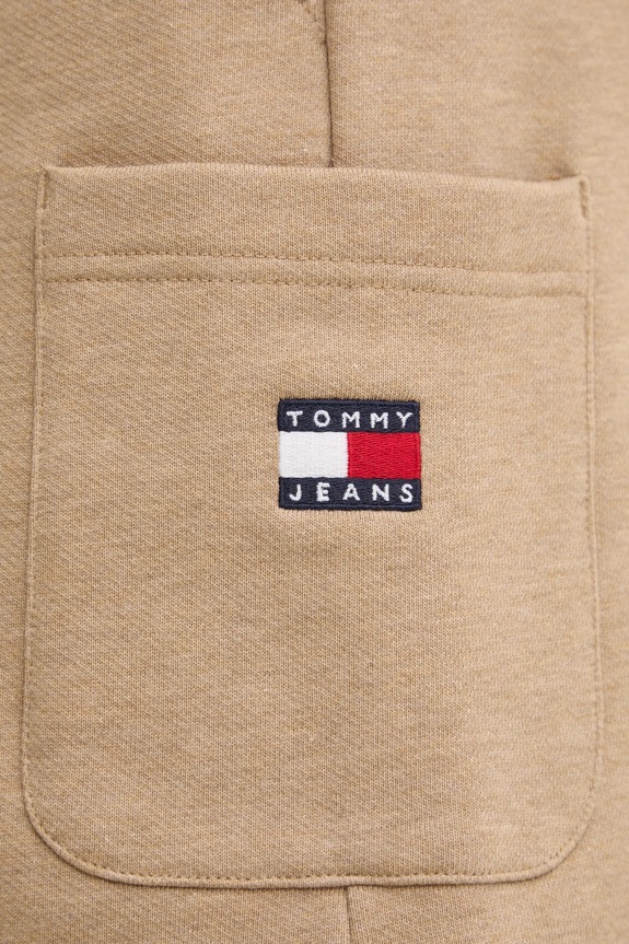 Tommy Jeans pantaloni scurti din bumbac bej DM0DM18479