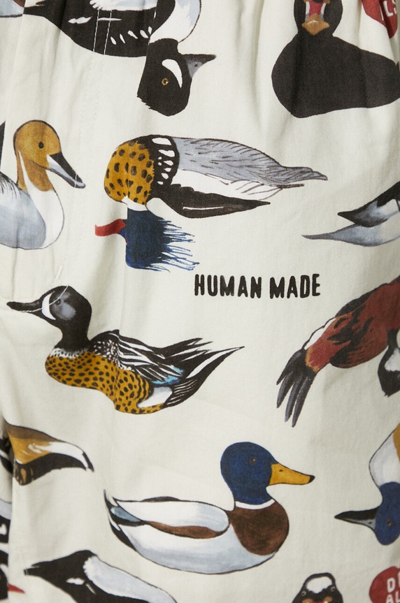 Pamučne kratke hlače Human Made Duck Shorts HM27PT018 bež