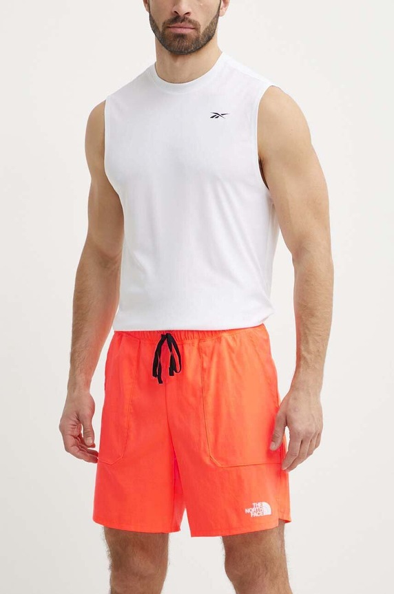 Športové krátke nohavice The North Face Sunriser látka oranžová NF0A88S9QI41