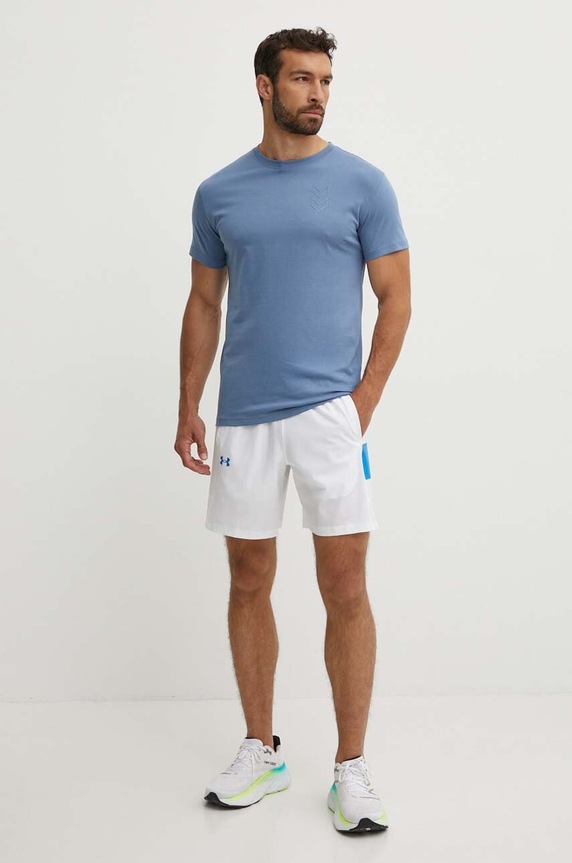 Under Armour szorty treningowe Baseline 1383391 biały SS24