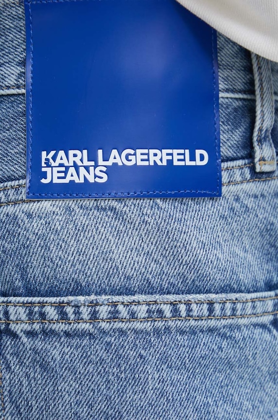 Karl Lagerfeld Jeans pantaloni scurti jeans albastru 241D1117