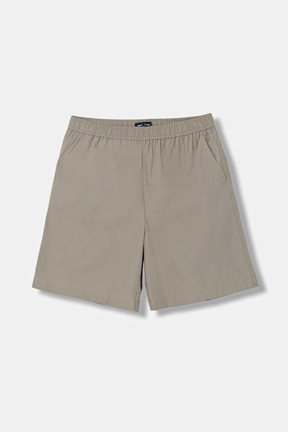 Bavlněné šortky Fred Perry Wide Leg Poplin Shorts bavlna béžová S7173.U54