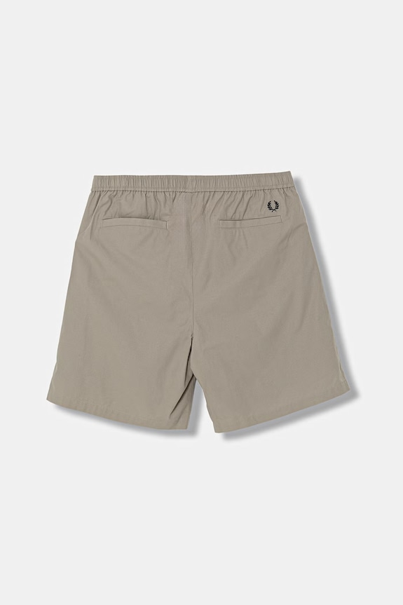 Bavlněné šortky Fred Perry Wide Leg Poplin Shorts S7173.U54 béžová SS24