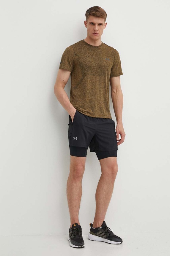 Under Armour szorty do biegania Launch 1382640 czarny AW24