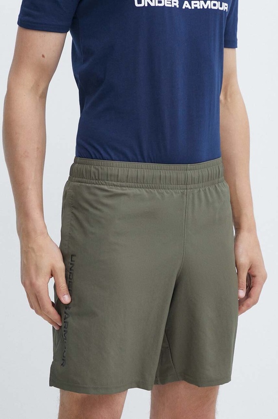 Under Armour σορτς αθλητικά ανδρικά Vanish Woven ύφασμα πράσινο 1383356
